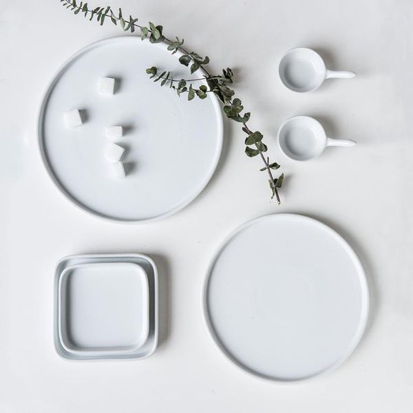 european creative ceramic plate household white plate western dish disc flat
european creative ceramic plate household white plate western dish disc flat