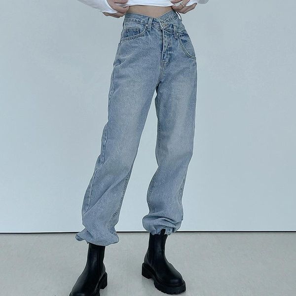 women's jeans irregular v-shaped waist washable blue cross-border high-waist loose vertical tube trousers in autumn and winter
women's jeans irregular v-shaped waist washable blue cross-border high-waist loose vertical tube trousers in autumn and winter