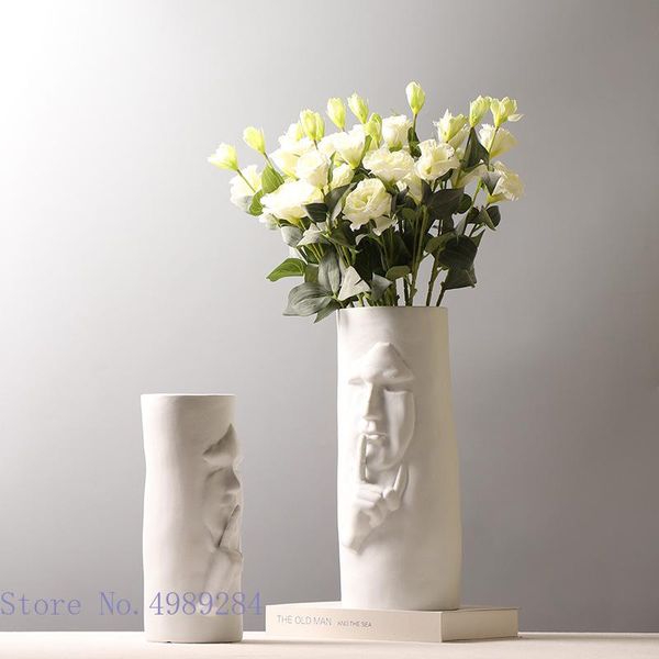 vases ceramic vase abstract face silence mask character relief flower straight arrangement home decoration ornaments
vases ceramic vase abstract face silence mask character relief flower straight arrangement home decoration ornaments