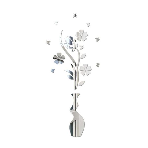 wall stickers 3d acrylic sticker flower and vase mirror eco-friendly decals for bedroom living room bathroom decoration(silv
wall stickers 3d acrylic sticker flower and vase mirror eco-friendly decals for bedroom living room bathroom decoration(silv