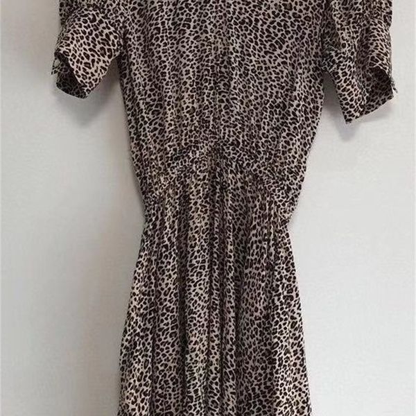2021 spring and summer new print brown short sweet fashion elastic waist pullover for women bylw, Black;gray
