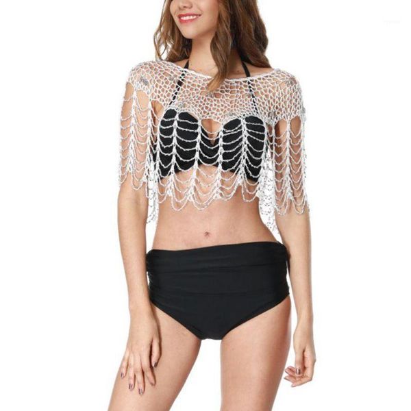 women beach shawl smock cover up pure hand hook wwhite wear women's swimwear, White;black
women beach shawl smock cover up pure hand hook wwhite wear women's swimwear, White;black