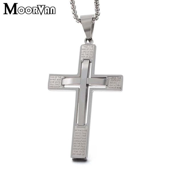 pendant necklaces moorvan english word scripture,men bible necklace cross catholic jewelry,stainless steel classical style,crucifix man, Silver
pendant necklaces moorvan english word scripture,men bible necklace cross catholic jewelry,stainless steel classical style,crucifix man, Silver
