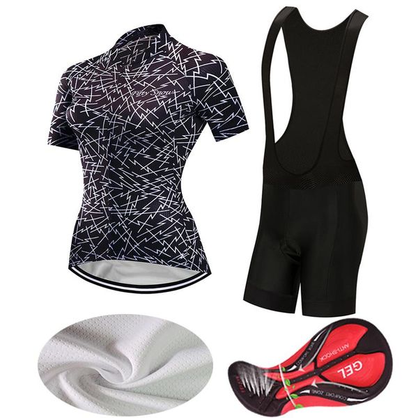 racing sets fashion cycling jersey set women bib gel shorts 2021 summer bicycle clothes mtb suit female bike clothing uniform dress skinsuit, Black;blue
racing sets fashion cycling jersey set women bib gel shorts 2021 summer bicycle clothes mtb suit female bike clothing uniform dress skinsuit, Black;blue