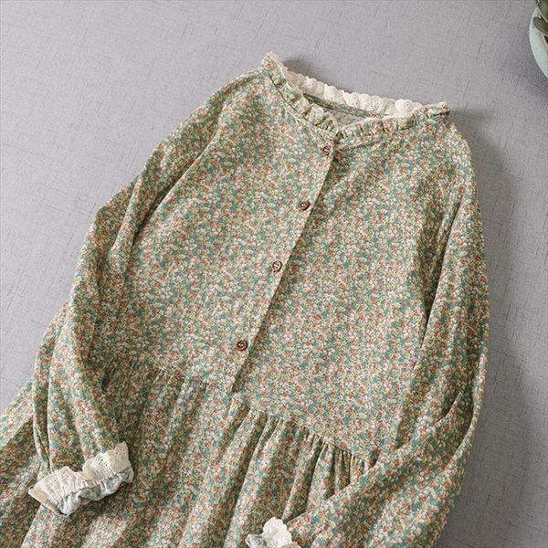 spring full rustic village women dress flowers print ruffled collar long sleeve cotton, Black;gray
spring full rustic village women dress flowers print ruffled collar long sleeve cotton, Black;gray