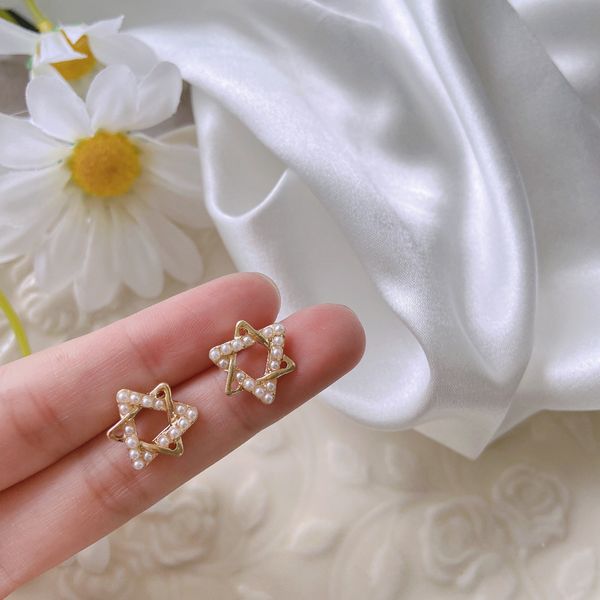 s2758 fashion jewelry s925 silver post hexagram stud earrings for women faux pearl star earrings, Golden;silver
s2758 fashion jewelry s925 silver post hexagram stud earrings for women faux pearl star earrings, Golden;silver
