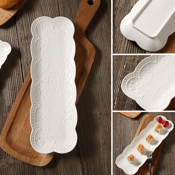 dishes & plates 10-15 inch japanese ceramic sushi cake plate embossed butterfly rectangular tray white bread snack dish
dishes & plates 10-15 inch japanese ceramic sushi cake plate embossed butterfly rectangular tray white bread snack dish