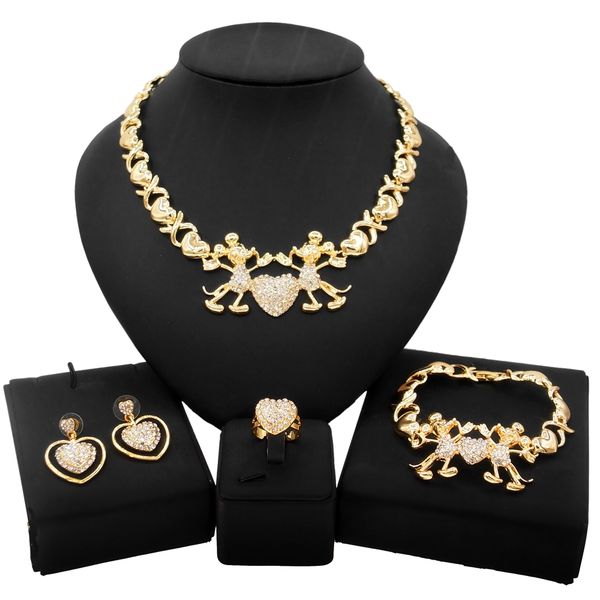 yulaili 18k gold plated luxury necklace for woman jewelry making supplies fashion xo heartl jewellery sets x0153, Black
yulaili 18k gold plated luxury necklace for woman jewelry making supplies fashion xo heartl jewellery sets x0153, Black