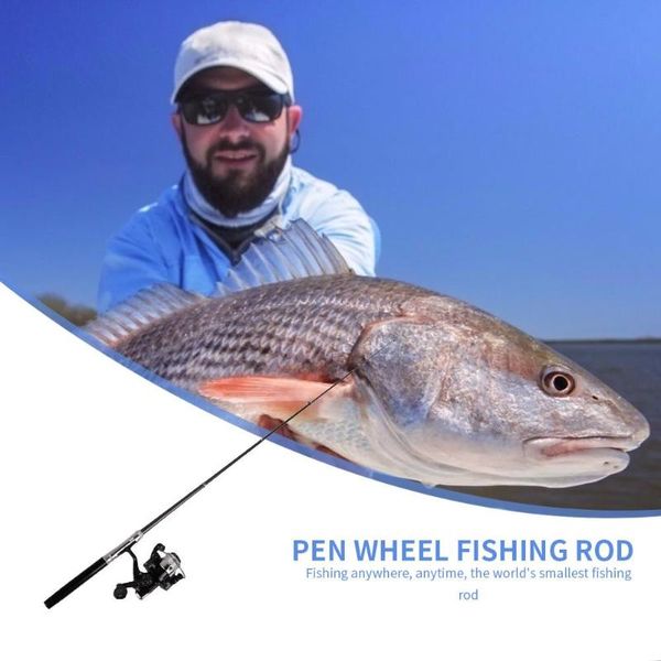folded mini spinning fishing rod durable pen shape pocket fishing pole with reel necessary outdoor supplies
folded mini spinning fishing rod durable pen shape pocket fishing pole with reel necessary outdoor supplies