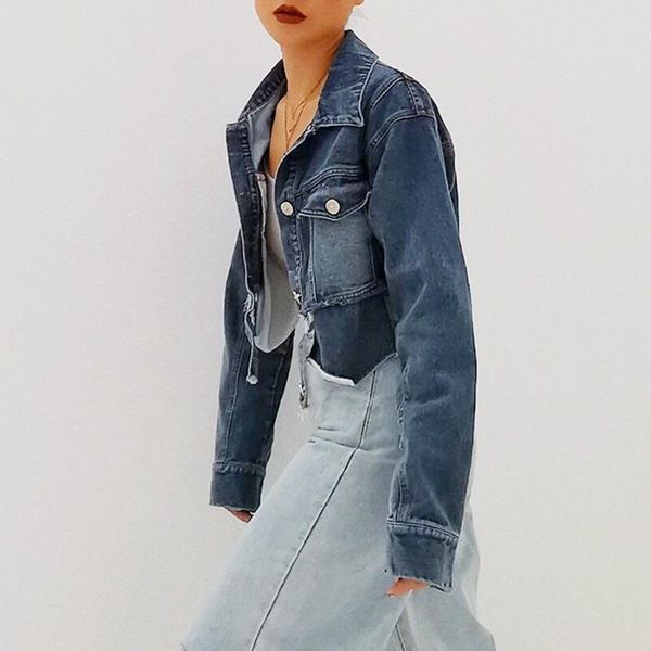streetwear fashion design 2021 spring new mujer chaqueta turn-down collar short jackets vintage retro jeans veste femme 13a030, Black;brown
streetwear fashion design 2021 spring new mujer chaqueta turn-down collar short jackets vintage retro jeans veste femme 13a030, Black;brown