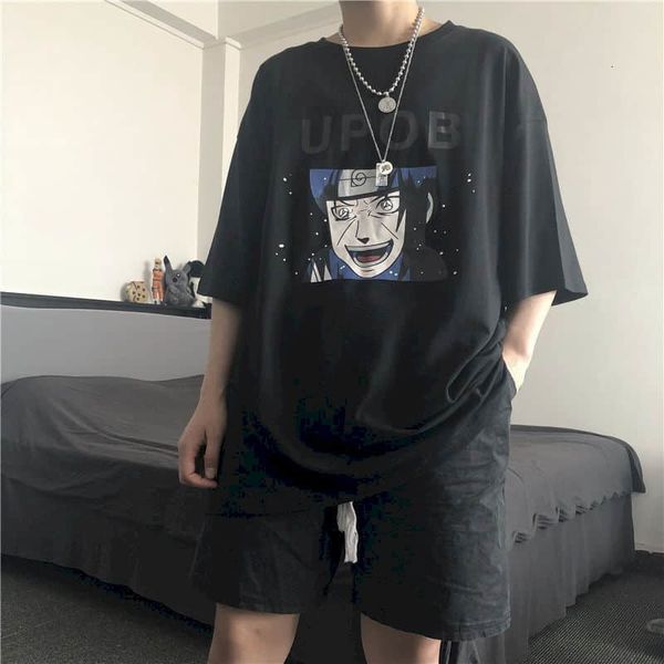 korean summer punk tshirt women's t-shirt couple harajuku in retro manga trend short sleeve shirt loose from cartoons naruto print stud, White
korean summer punk tshirt women's t-shirt couple harajuku in retro manga trend short sleeve shirt loose from cartoons naruto print stud, White