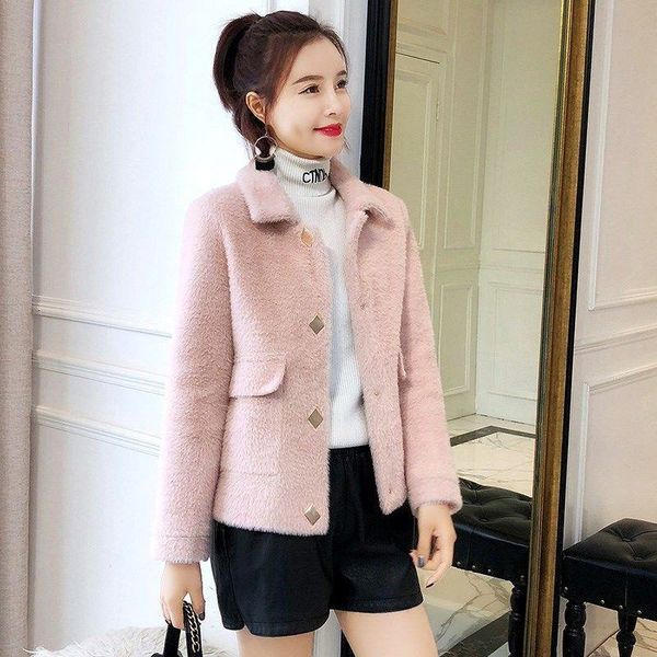 2021 new spring autumn women korean style faux mink buttons knitted cardigan jacket female tricot short coat knitwear casacos k93qq02, Black
2021 new spring autumn women korean style faux mink buttons knitted cardigan jacket female tricot short coat knitwear casacos k93qq02, Black