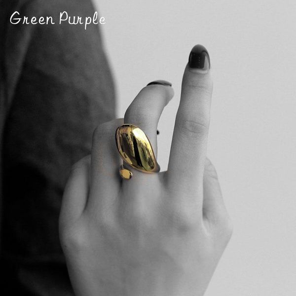 cluster rings green purple exaggerated minimalist s925 sterling silver glossy ring smooth geometric index finger for women fine jewelry, Golden;silver
cluster rings green purple exaggerated minimalist s925 sterling silver glossy ring smooth geometric index finger for women fine jewelry, Golden;silver