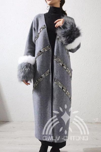 women's knits & tees fashion knitted mink cashmere sweater with big real natural fur sleeve cuff girl's coat jacket cardigans 4 co, White
women's knits & tees fashion knitted mink cashmere sweater with big real natural fur sleeve cuff girl's coat jacket cardigans 4 co, White