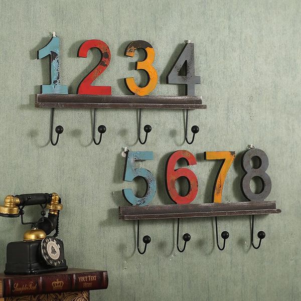 robe hooks american retro decorative wall hanging personality digital coat creative clothing restaurant cafe decoration key hook
robe hooks american retro decorative wall hanging personality digital coat creative clothing restaurant cafe decoration key hook