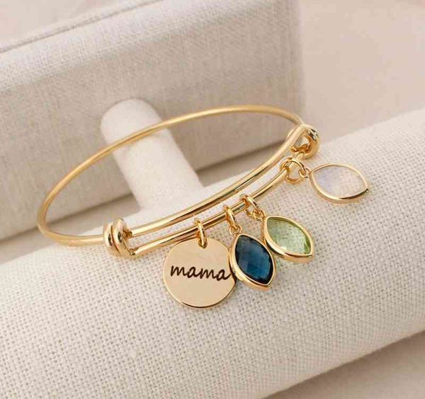 personalized family names stainless steel round charms bracelet with birthstones custom engraved bangle gift for mother, Silver
personalized family names stainless steel round charms bracelet with birthstones custom engraved bangle gift for mother, Silver