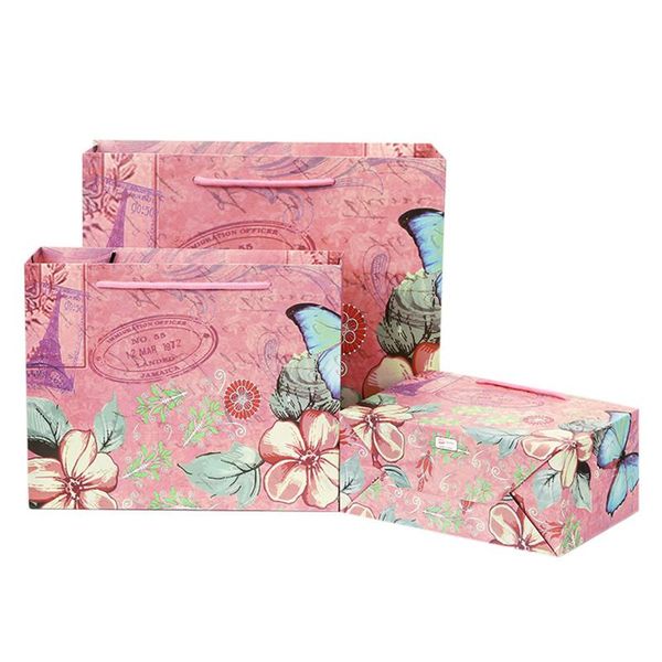 gift wrap 20pcs creativity diy pink butterfly upscale paper bag with handles for shops jewelry birthday wedding event party
gift wrap 20pcs creativity diy pink butterfly upscale paper bag with handles for shops jewelry birthday wedding event party
