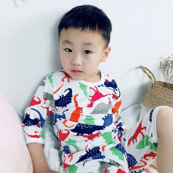 summer children's breathing housewear suit men's and women's jacquard hollow out cotton thin 7 / 3 sleeve cartoon pajamas, Blue;red
summer children's breathing housewear suit men's and women's jacquard hollow out cotton thin 7 / 3 sleeve cartoon pajamas, Blue;red