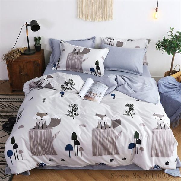 bedding sets home textile gray forest animal pattern duvet cover pillowcase bed sheet set children and linens bedclothes 3/4pcs
bedding sets home textile gray forest animal pattern duvet cover pillowcase bed sheet set children and linens bedclothes 3/4pcs