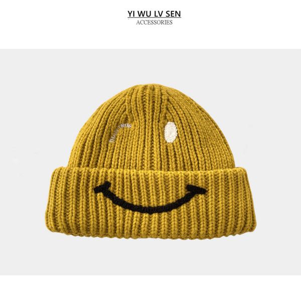hat drem house smiling face warm wool star bieber's same fashion versatile knitted cold, Blue;gray
hat drem house smiling face warm wool star bieber's same fashion versatile knitted cold, Blue;gray