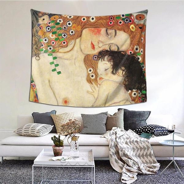 tapestries mother and child - gustav klimt tapestry art wall poster hanging blankets sofa table cover home decor
tapestries mother and child - gustav klimt tapestry art wall poster hanging blankets sofa table cover home decor