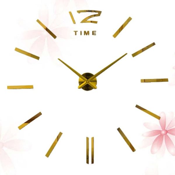 1pc frameless wall clock 3d diy acrylic hanging clock for living room office without battery (golden)
1pc frameless wall clock 3d diy acrylic hanging clock for living room office without battery (golden)