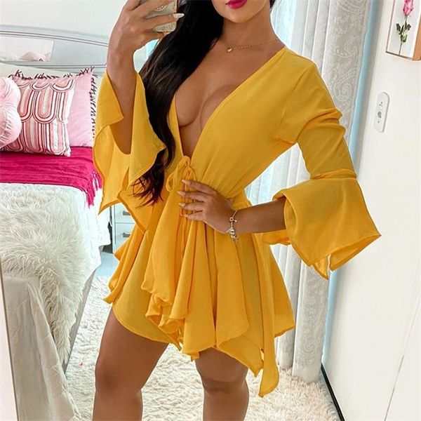 fashion women casual two-piece set suit s solid deep v long sleeeve tied & shorts 220304, White
fashion women casual two-piece set suit s solid deep v long sleeeve tied & shorts 220304, White