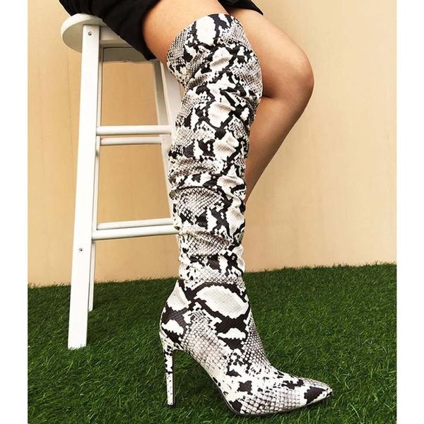 boots brand sale high-quality stilettos fetish high heels party snake veins women shoes over the knee, Black
boots brand sale high-quality stilettos fetish high heels party snake veins women shoes over the knee, Black