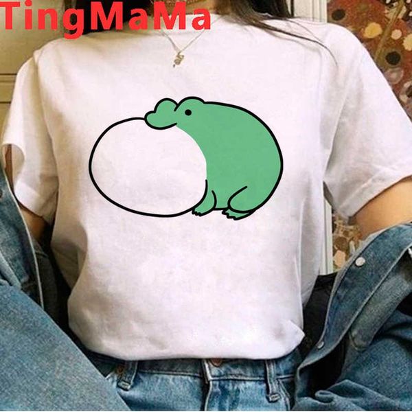 women's t-shirt frog summer women graphic tees couple harajuku tumblr print clothes, White
women's t-shirt frog summer women graphic tees couple harajuku tumblr print clothes, White