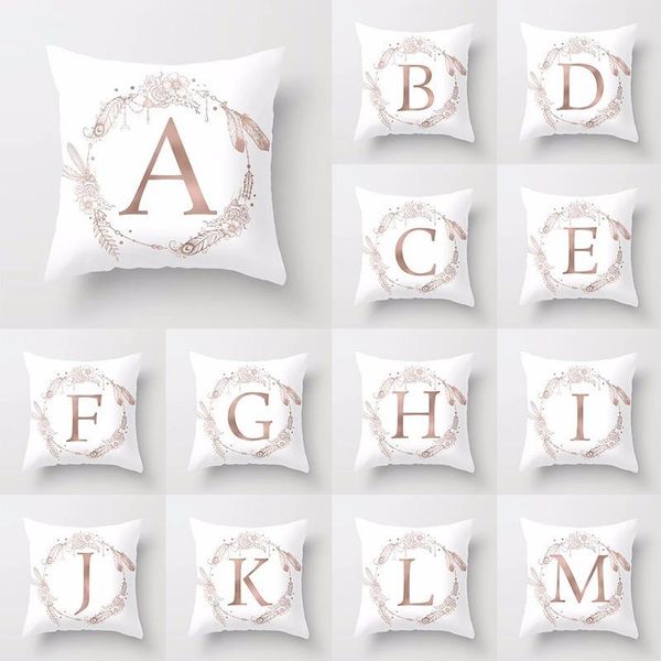 cushion/decorative pillow modern minimalist urban style 26 letters peach-skin velvet pillowcase car sofa cushion covers throw outside 
cushion/decorative pillow modern minimalist urban style 26 letters peach-skin velvet pillowcase car sofa cushion covers throw outside