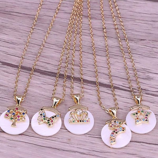 pendant necklaces 10pcs round nature white shell with cz micro pave charm gold color necklace wedding party jewelry, Silver
pendant necklaces 10pcs round nature white shell with cz micro pave charm gold color necklace wedding party jewelry, Silver