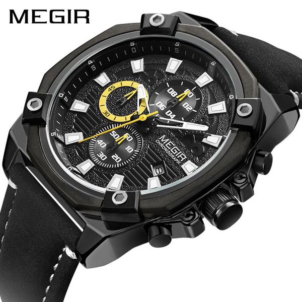 wristwatches megir brand men sport watch chronograph army military quartz watches clock waterproof leather wristwatch relogio masculino, Slivery;brown
wristwatches megir brand men sport watch chronograph army military quartz watches clock waterproof leather wristwatch relogio masculino, Slivery;brown