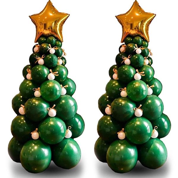 party decoration christmas tree balloon column modeling package year