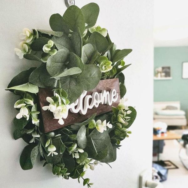 decorative flowers & wreaths artificial plant welcome wreath decor door hanging garland ornament simulation leaf for home party
decorative flowers & wreaths artificial plant welcome wreath decor door hanging garland ornament simulation leaf for home party