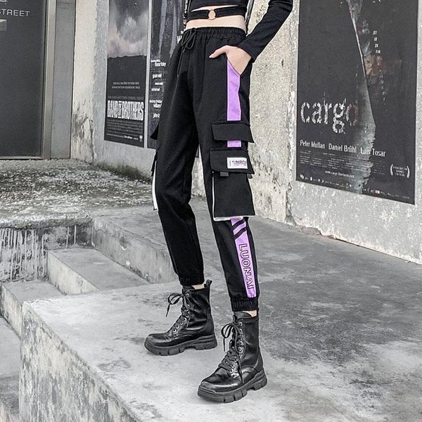 women's pants & capris women fashion loose cargo female casual big pocket streetwear trousers ladies elastic waist ankle-length jogger, Black;white
women's pants & capris women fashion loose cargo female casual big pocket streetwear trousers ladies elastic waist ankle-length jogger, Black;white