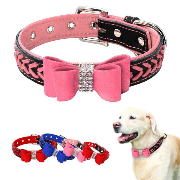 dog collars & leashes bling rhinstone collar bowknot padded leather puppy cat pet braided for small medium dogs chihuahua yorkie xs s m l
dog collars & leashes bling rhinstone collar bowknot padded leather puppy cat pet braided for small medium dogs chihuahua yorkie xs s m l