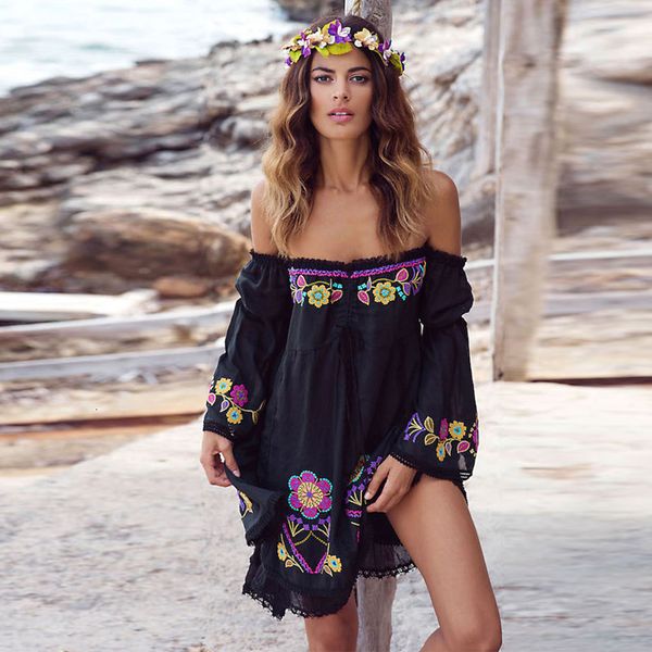 2021 new off shoulder flare long sleeve short dress women summer vintage vestidos black cotton floral embroidery dresses rewl, White
2021 new off shoulder flare long sleeve short dress women summer vintage vestidos black cotton floral embroidery dresses rewl, White
