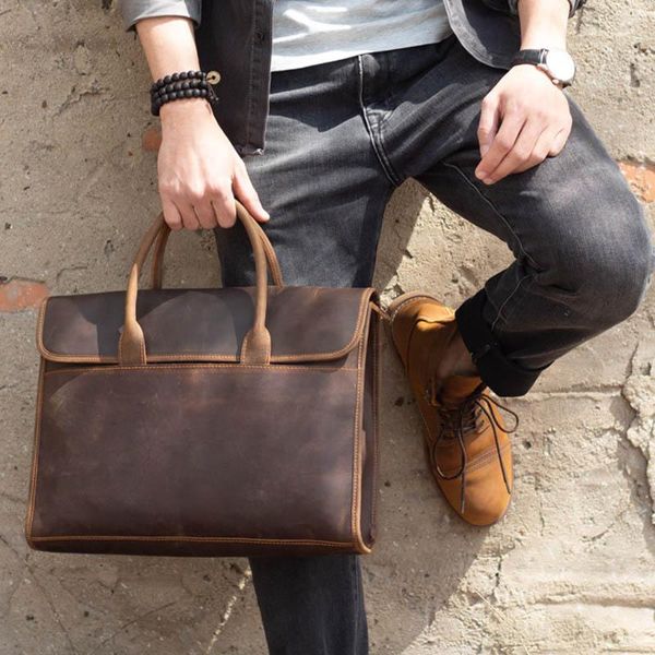 briefcases luufan genuine leather men briefcase 14" lapbusiness handbag real retro bag crossbody for male brown
briefcases luufan genuine leather men briefcase 14" lapbusiness handbag real retro bag crossbody for male brown