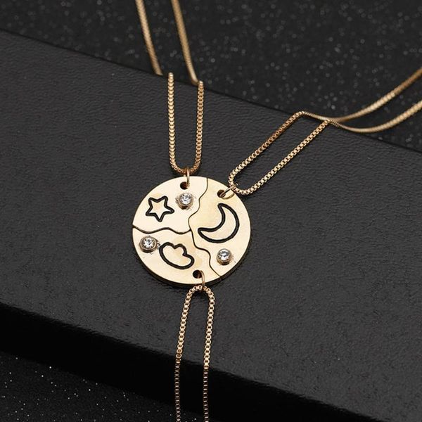 2021 trend personality three-in-one pendant necklace stars moon cloud jewelry detachable necklace friend bbf party gift, Golden;silver
2021 trend personality three-in-one pendant necklace stars moon cloud jewelry detachable necklace friend bbf party gift, Golden;silver