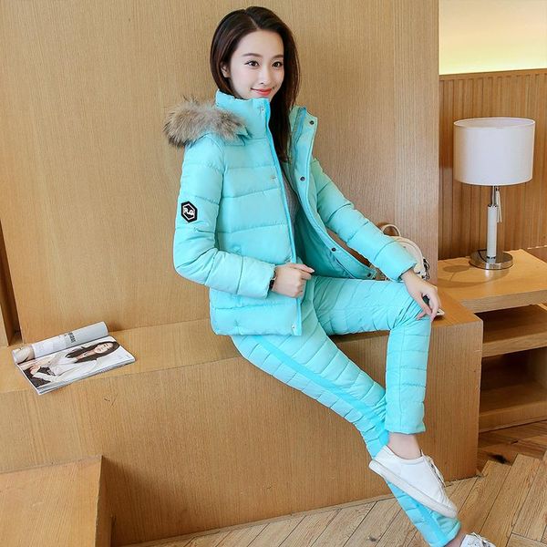 two piece dress 2021 fashion winter women warm snow set hooded parka coat+pant tracksuit female down cotton jacket suit for, White
two piece dress 2021 fashion winter women warm snow set hooded parka coat+pant tracksuit female down cotton jacket suit for, White