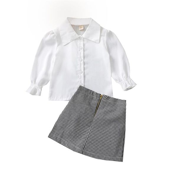 clothing sets autumn toddlers solid color long sleeve lapel single-breasted shirt +plaid short skirt sweet style little girls outfit 1-5year, White
clothing sets autumn toddlers solid color long sleeve lapel single-breasted shirt +plaid short skirt sweet style little girls outfit 1-5year, White