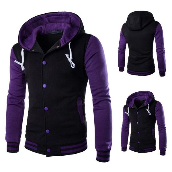 men's hoodies & sweatshirts 2021 autumn winter men button casual elastic coat baseball jacket outwear sweater jogger slim hoodie warm h, Black
men's hoodies & sweatshirts 2021 autumn winter men button casual elastic coat baseball jacket outwear sweater jogger slim hoodie warm h, Black