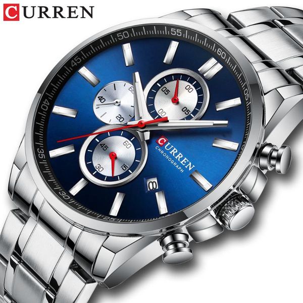 wristwatches brand curren luxury menes watches waterproof full steel quartz sport watch men chronograph male wristwatch relogio masculin, Slivery;brown
wristwatches brand curren luxury menes watches waterproof full steel quartz sport watch men chronograph male wristwatch relogio masculin, Slivery;brown