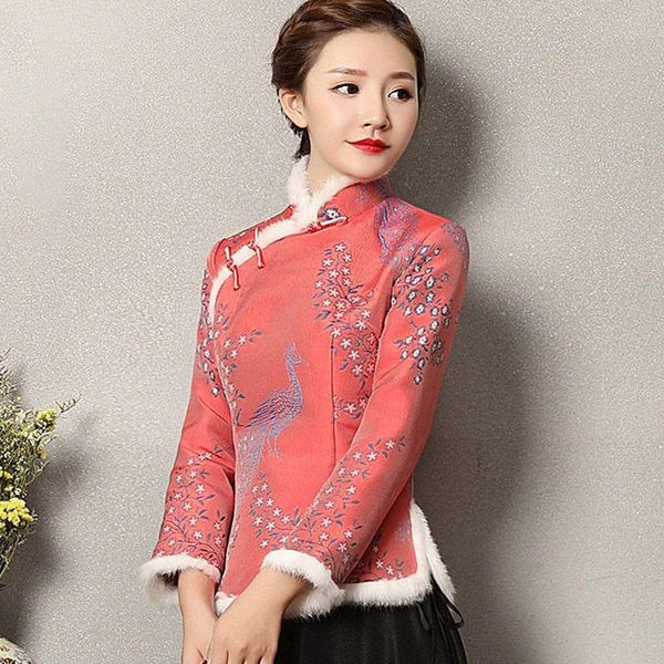 ethnic clothing cheongsam women plus size 2021 winter cotton blend embroidery prints splicing warm chinese style qipao skinny shirts wo, Red
ethnic clothing cheongsam women plus size 2021 winter cotton blend embroidery prints splicing warm chinese style qipao skinny shirts wo, Red