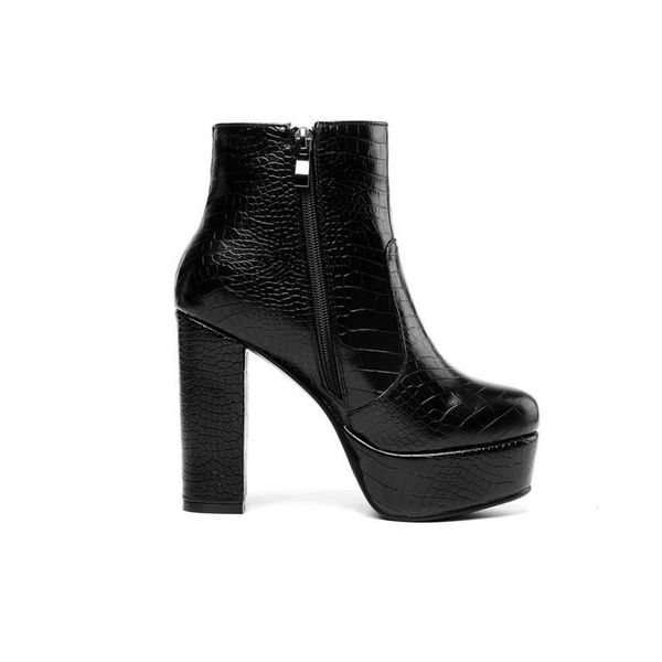 dress shoes qutaa-botas plataforma de couro sintético femininas, calçado feminino cano alto quadrado quente inverno com zÃper e ponta redond, Black
dress shoes qutaa-botas plataforma de couro sintético femininas, calçado feminino cano alto quadrado quente inverno com zÃper e ponta redond, Black