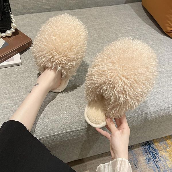 slippers ladies winter white fluffy comfortable fashion women versatile platform furry indoor sliders lovely girl bedroom shoes, Black
slippers ladies winter white fluffy comfortable fashion women versatile platform furry indoor sliders lovely girl bedroom shoes, Black