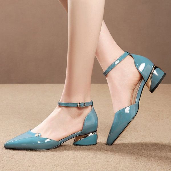2021 summer women sandals patent leather ankle strap dress shoes medium heels pumps office shoes female sandalias mujer 8148ndress shoes, Black
2021 summer women sandals patent leather ankle strap dress shoes medium heels pumps office shoes female sandalias mujer 8148ndress shoes, Black