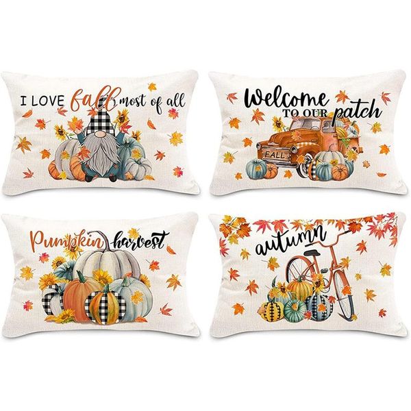 pillow case fall cover 12x20 set of 4, decorative throw pillows, farmhouse autumn cushion pillowcase for couch
pillow case fall cover 12x20 set of 4, decorative throw pillows, farmhouse autumn cushion pillowcase for couch
