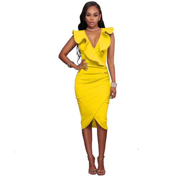 2019 new fashion women midi dress ruffled deep v neck sleeveless asymmetric solid slim bodycon ruched dress_yw_rw, Black;gray
2019 new fashion women midi dress ruffled deep v neck sleeveless asymmetric solid slim bodycon ruched dress_yw_rw, Black;gray