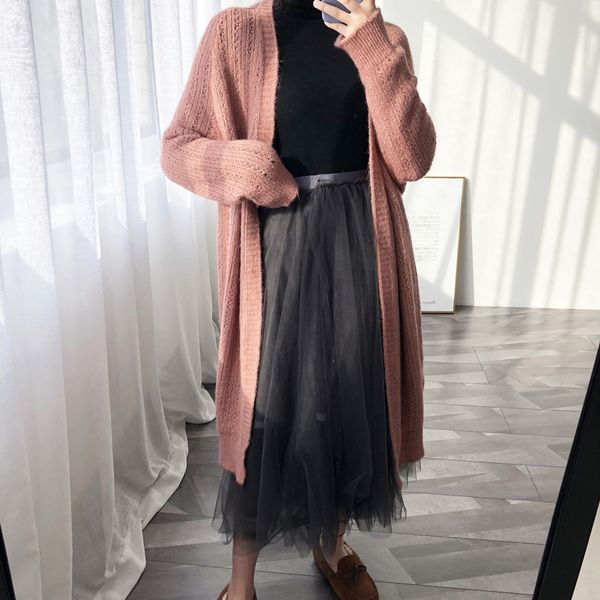 new autumn 2021 winter sleeve loose knitting cardigans coat long sweater jumper cape casaco feminino women poncho dg9h, White;black
new autumn 2021 winter sleeve loose knitting cardigans coat long sweater jumper cape casaco feminino women poncho dg9h, White;black